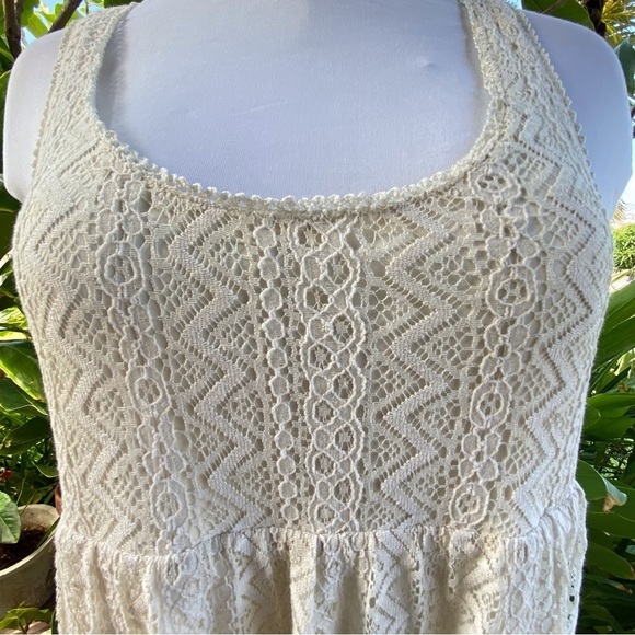 Volcom ecru lacy dress - Picture 3 of 10